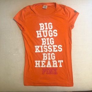 Victoria’s Secret pink orange y2k graphic tee top M